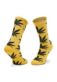 HUF Skarpety wysokie unisex Essentials Plantlife Sock SK00298 r. OS Żółty. Kolor: żółty. Materiał: materiał