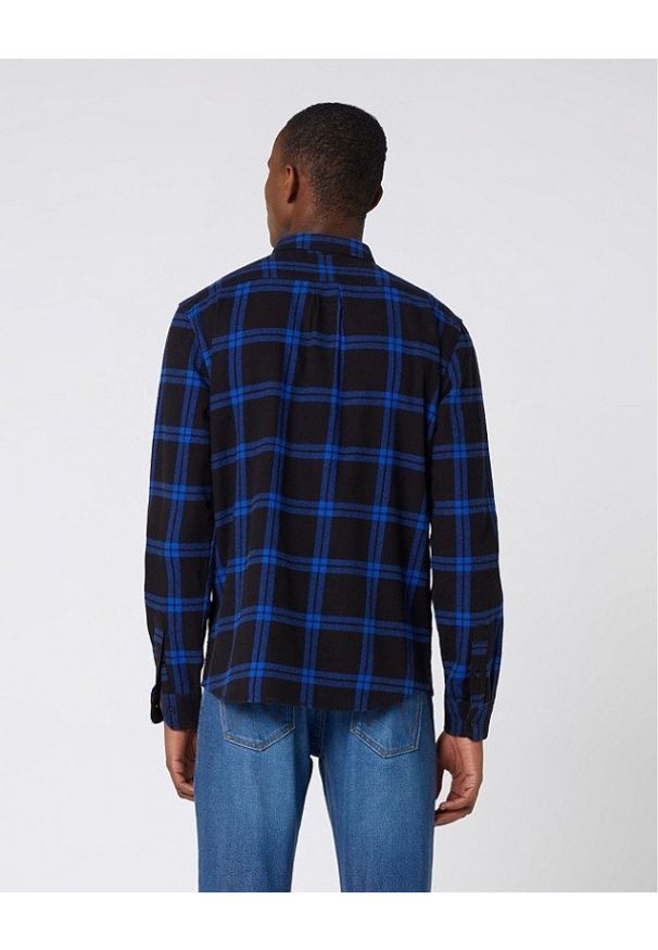 Wrangler - WRANGLER LS 1PKT SHIRT KOSZULA MĘSKA COBALT BLUE W5A1T2B09 112129986