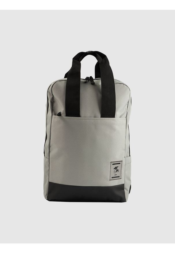 4f - 4F Plecak miejski (15 L) z kieszenią na laptop - szary Uniwersalny. Kolor: szary. Materiał: materiał. Styl: casual