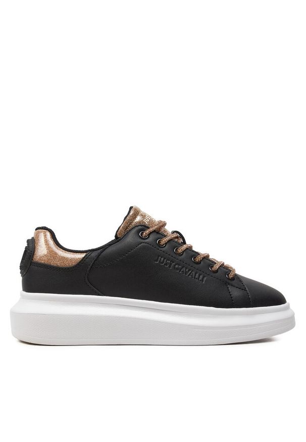 Sneakersy Just Cavalli. Kolor: czarny