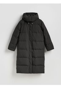 Reserved - Puchowa kurtka z z dodatkiem Sorony - czarny. Kolor: czarny. Materiał: puch #1