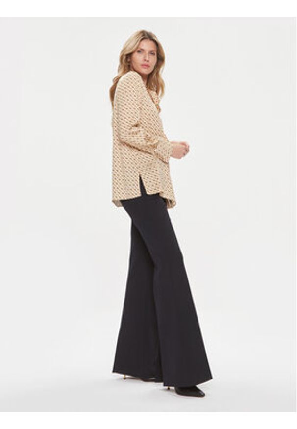 BOSS - Boss Spodnie materiałowe Telessa 50505943 Granatowy Regular Fit. Kolor: niebieski. Materiał: bawełna, syntetyk