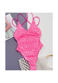 Intica - Kostium kąpielowy bikini ze strapsami na plecy plażowy Suanne. Kolor: różowy. Materiał: materiał