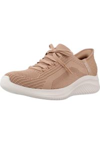 skechers - Tenisówki Skechers Model Slip-ins: Ultra Flex 3.0 Tonal Stretc Kolor Brąz. Zapięcie: bez zapięcia. Kolor: zielony, wielokolorowy, brązowy. Materiał: tkanina. Sport: turystyka piesza