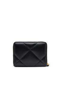 Tory Burch Mały Portfel Damski 159791 Czarny. Kolor: czarny. Materiał: skóra