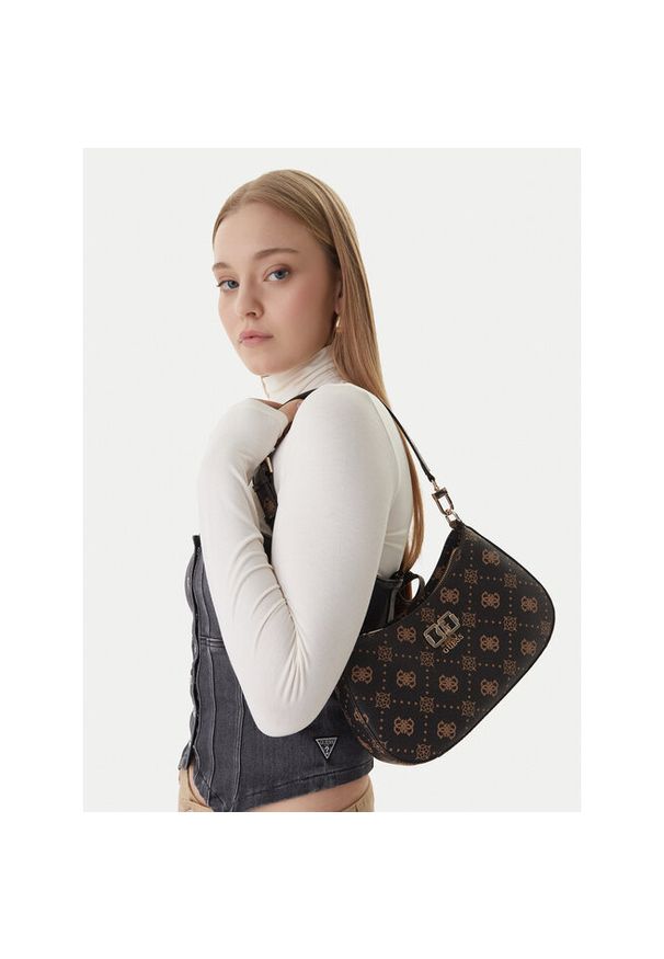 Torebka Guess. Kolor: brązowy