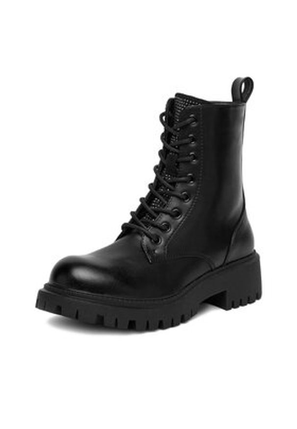 Jenny - JENNY Trzewiki CEO-REET HY13023-61 Czarny. Kolor: czarny. Materiał: materiał, syntetyk