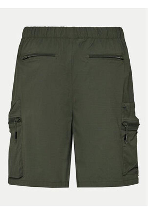 Rains Szorty sportowe Tomar Shorts 19310 Zielony Regular Fit. Kolor: zielony. Materiał: syntetyk