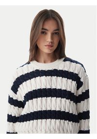 Tommy Jeans Sweter DW0DW22926 Granatowy Loose Fit. Kolor: niebieski. Materiał: bawełna #4