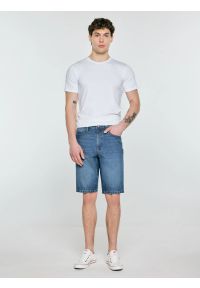 Big-Star - Szorty męskie jeansowe niebieskie Colter 410. Stan: podwyższony. Kolor: niebieski. Materiał: jeans. Długość: krótkie. Sezon: lato. Styl: klasyczny, vintage #2
