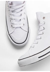 Wysokie sneakersy bonprix biały. Kolor: biały. Materiał: materiał, syntetyk #5