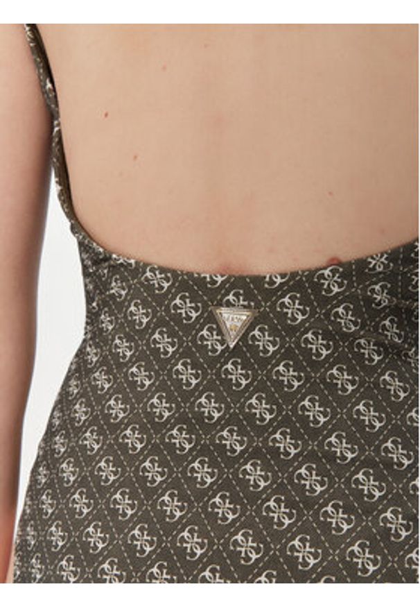 Guess Strój kąpielowy E5GJ45 KCRL2 Zielony. Kolor: zielony. Materiał: syntetyk