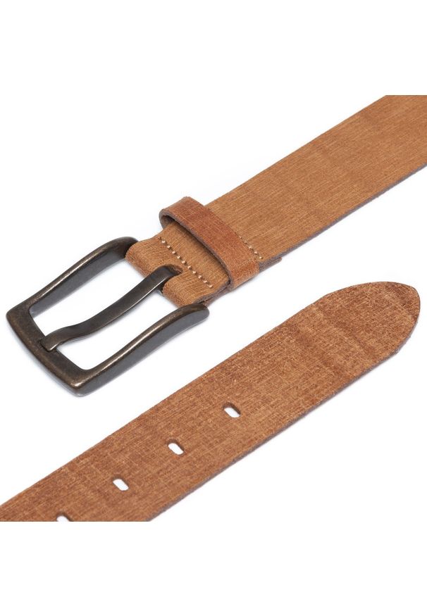 Mustang - MUSTANG PASEK SKÓRZANY 40 mm SOPO-MUS064. Materiał: skóra. Styl: klasyczny