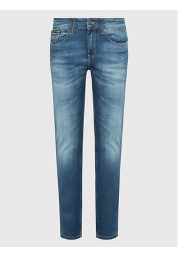 Tommy Jeans Jeansy Austin DM0DM09550 Niebieski Slim Fit. Kolor: niebieski