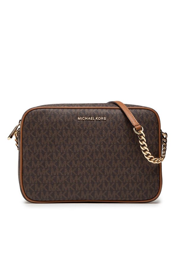 MICHAEL Michael Kors Torebka Jet Set 32F1GJ6C7B Brązowy. Kolor: brązowy. Materiał: skórzane