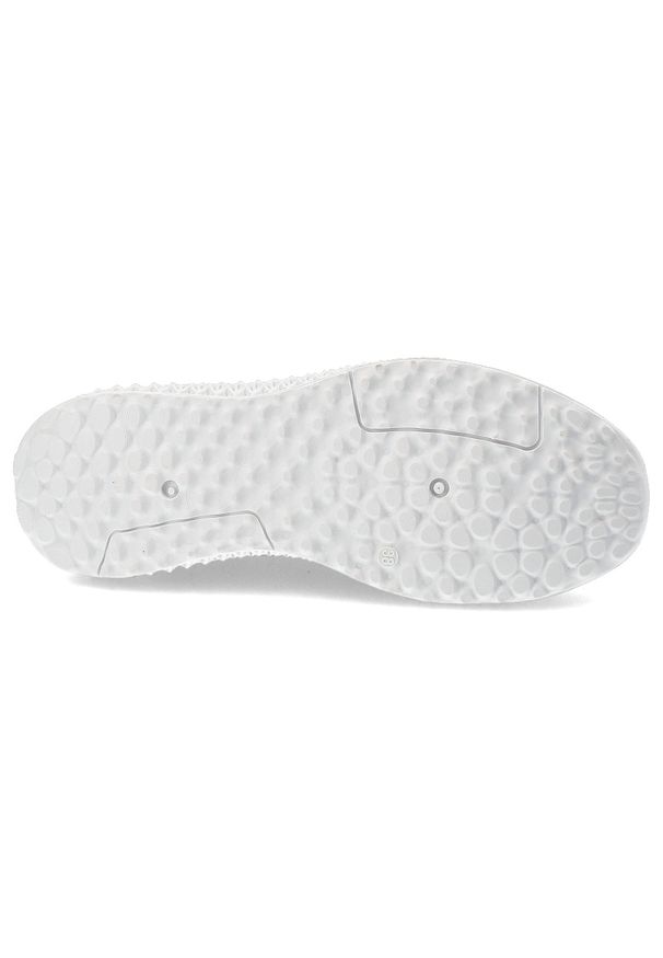 Białe Półbuty S.Barski Modne Sportowe Obuwie Damskie. Okazja: na co dzień, na spacer. Kolor: biały. Materiał: materiał. Szerokość cholewki: normalna. Obcas: na obcasie. Styl: sportowy. Wysokość obcasa: niski