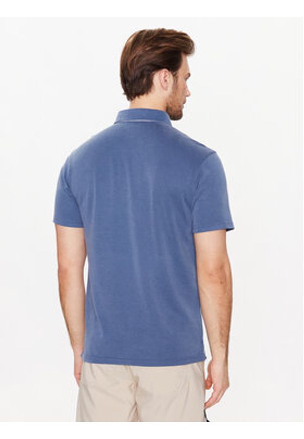 columbia - Columbia Polo Melson Point 1772721 Niebieski Regular Fit. Typ kołnierza: polo. Kolor: niebieski. Materiał: syntetyk