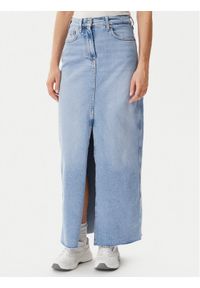 Tommy Jeans Spódnica jeansowa Claire DW0DW20581 Niebieski Regular Fit. Kolor: niebieski. Materiał: bawełna #1