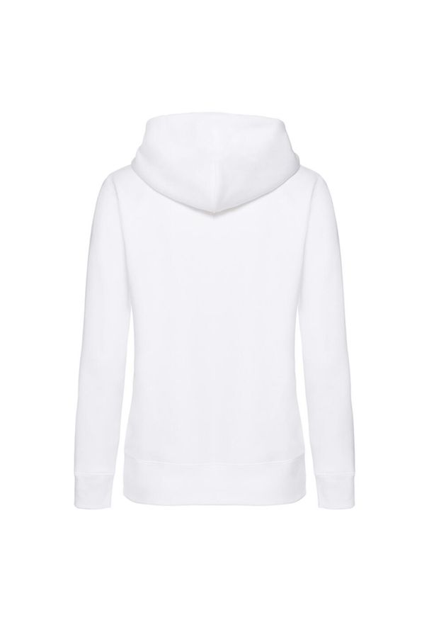 FRUIT OF THE LOOM - Bluza Damska Premium Z Kapturem. Typ kołnierza: kaptur. Kolor: biały