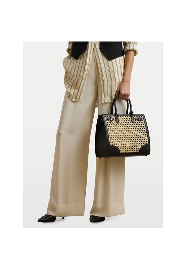 Lauren Ralph Lauren - Torebka LAUREN RALPH LAUREN. Kolor: beżowy