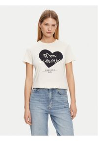 Weekend Max Mara T-Shirt Vello 2515971051 Écru Regular Fit. Kolor: kremowy. Materiał: bawełna #1