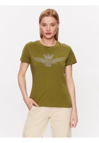 Aeronautica Militare T-Shirt 231TS2103DJ510 Zielony Regular Fit. Kolor: zielony. Materiał: bawełna #1