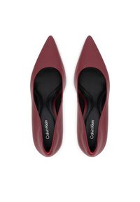 Calvin Klein Szpilki Ess Stiletto 90 HW0HW02608 Bordowy. Kolor: czerwony. Materiał: skóra. Obcas: na szpilce #2