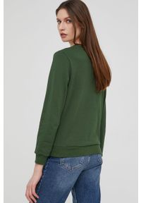 Answear Lab bluza bawełniana damska kolor zielony z aplikacją. Okazja: na co dzień. Kolor: zielony. Materiał: bawełna. Wzór: aplikacja. Styl: wakacyjny #2