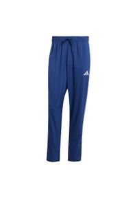 Adidas - Spodnie Essentials 3-Stripes Stanford Open Hem. Kolor: biały, wielokolorowy, niebieski. Materiał: materiał