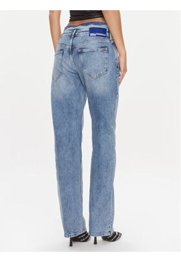 Karl Lagerfeld Jeans Jeansy 240J1107 Niebieski Slim Fit. Kolor: niebieski