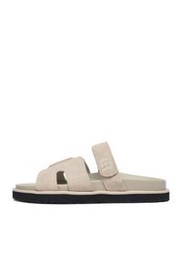 Gino Rossi - GINO ROSSI Klapki C-CLB-P1927A Kremowy. Kolor: kremowy. Materiał: skóra, zamsz #3