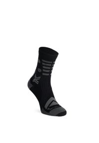 Skarpety rowerowe X-Socks Gravel Perform Merino Crew. Kolor: czerwony
