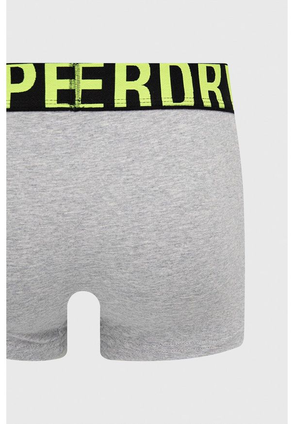 Superdry bokserki (2-pack) męskie kolor szary. Kolor: szary. Materiał: bawełna