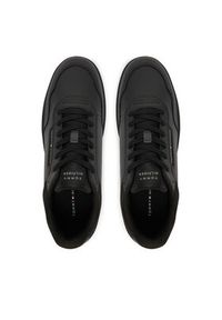 TOMMY HILFIGER - Tommy Hilfiger Sneakersy Th Basket Core Lite Lth FM0FM05713 Czarny. Kolor: czarny. Materiał: skóra #4