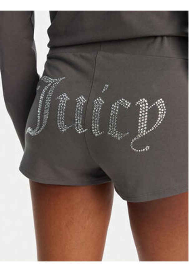 Juicy Couture Szorty sportowe JCWHS125312 Szary Loose Fit. Kolor: szary. Materiał: bawełna