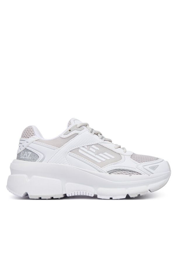 EA7 Emporio Armani Sneakersy 7X000663 AF23619 MZ203 Srebrny. Kolor: srebrny. Materiał: materiał