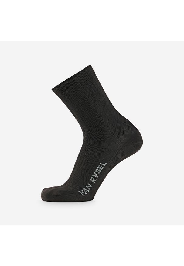 VAN RYSEL - Skarpetki Rowerowe 900. Kolor: czarny. Materiał: poliamid, elastan. Sport: kolarstwo