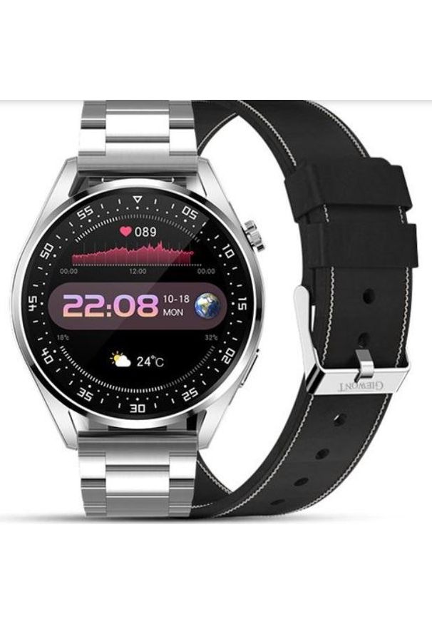 Smartwatch Giewont GW450-5 Srebrny (GW450-5). Rodzaj zegarka: smartwatch. Kolor: srebrny