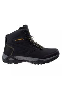 Hi-tec - Buty trekkingowe męskie Hi-Tec Medin MID - czarne, Rozmiar buta 45. Kolor: czarny. Materiał: guma, materiał, syntetyk. Szerokość cholewki: normalna #1
