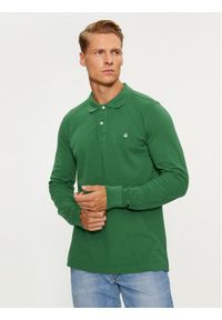 United Colors of Benetton - United Colors Of Benetton Polo 3089J3204 Zielony Regular Fit. Typ kołnierza: polo. Kolor: zielony. Materiał: bawełna