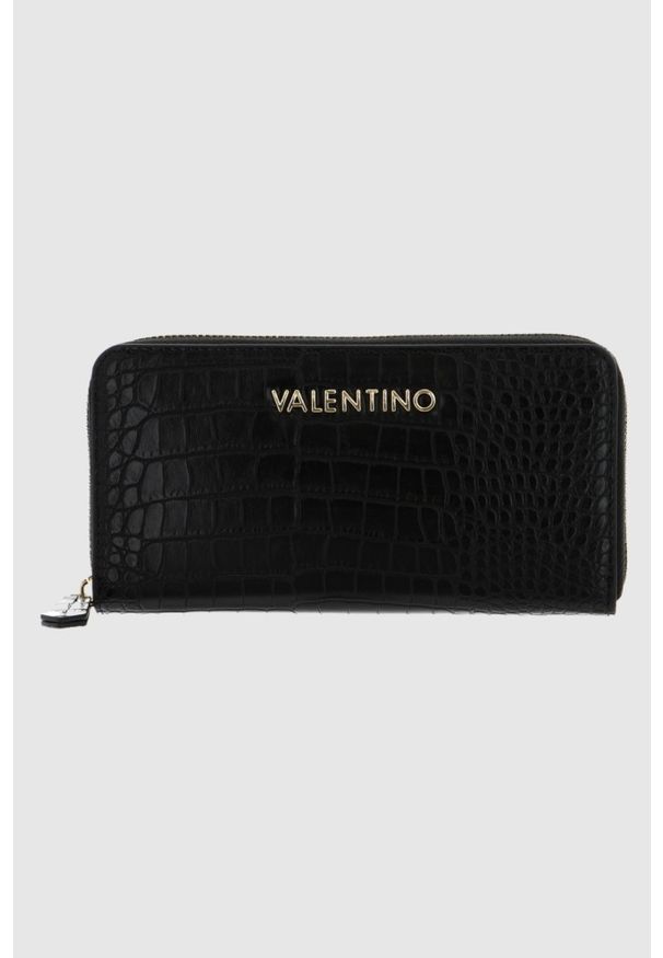 Valentino by Mario Valentino - VALENTINO Czarny portfel Fire Re. Kolor: czarny. Materiał: skóra ekologiczna