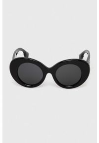 Burberry okulary przeciwsłoneczne damskie kolor czarny. Kształt: okrągłe. Kolor: czarny #2