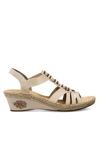Sandały Rieker. Kolor: beżowy #1