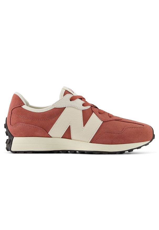 Buty dziecięce New Balance G32787F – czerwone. Okazja: na co dzień. Kolor: czerwony. Materiał: guma, zamsz. Szerokość cholewki: normalna