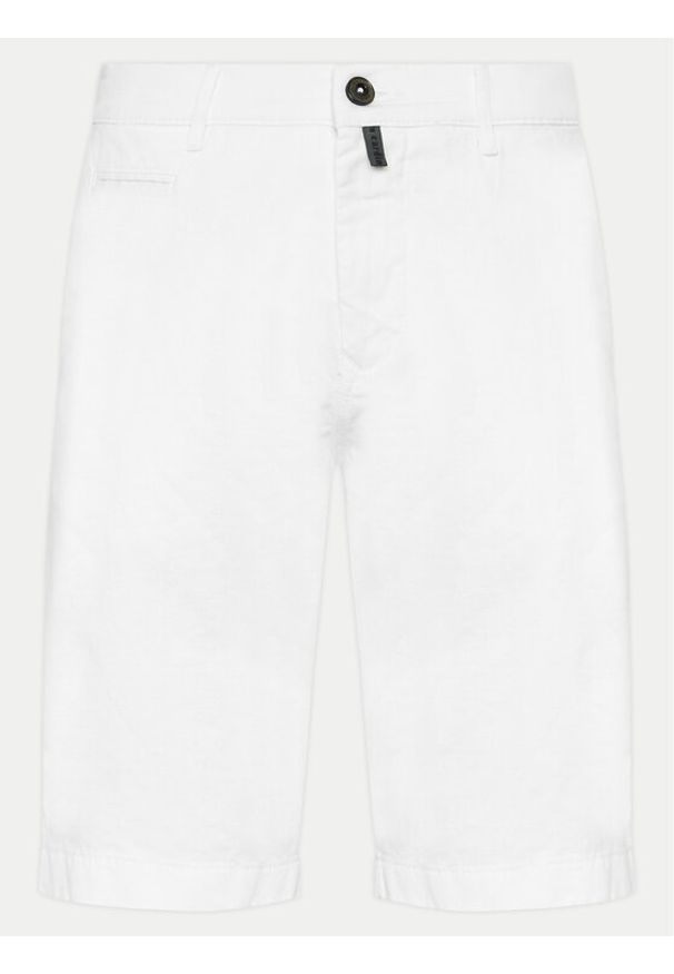 Pierre Cardin Szorty materiałowe C3 34770/000/5002 Écru Regular Fit. Materiał: len, bawełna