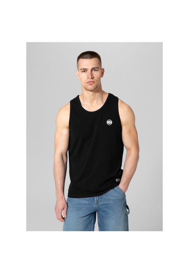 PITBULL - Tank męski Pitbull Top Slim Fit Small Logo. Kolor: czarny