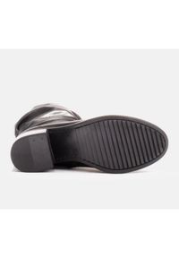 Marco Shoes Kozaki ze skóry czarne 0812b-001-3. Kolor: czarny. Materiał: skóra