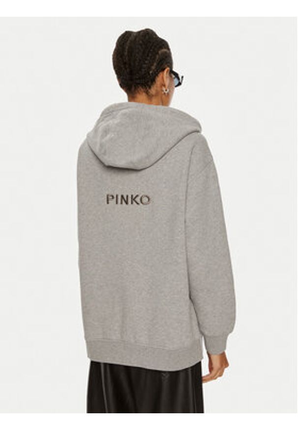 Pinko Bluza Gremito 101133 A21P Szary Regular Fit. Kolor: szary. Materiał: bawełna