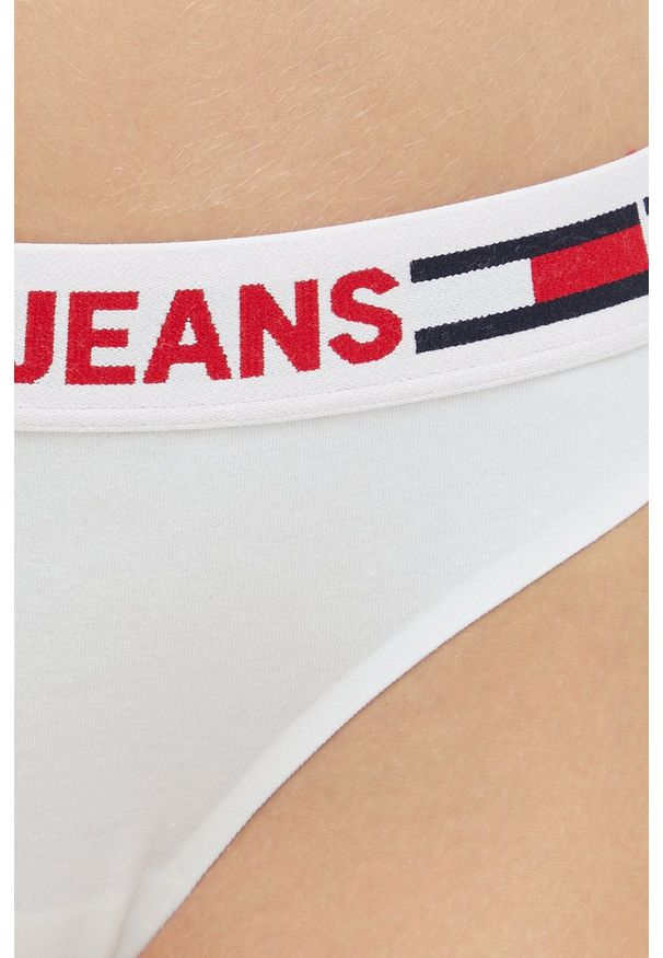 TOMMY HILFIGER - Tommy Hilfiger figi kolor biały. Kolor: biały. Materiał: włókno, materiał