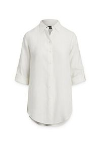 Lauren Ralph Lauren - LAUREN RALPH LAUREN Koszula 200782777001 Biały Relaxed Fit. Kolor: biały. Materiał: len #2